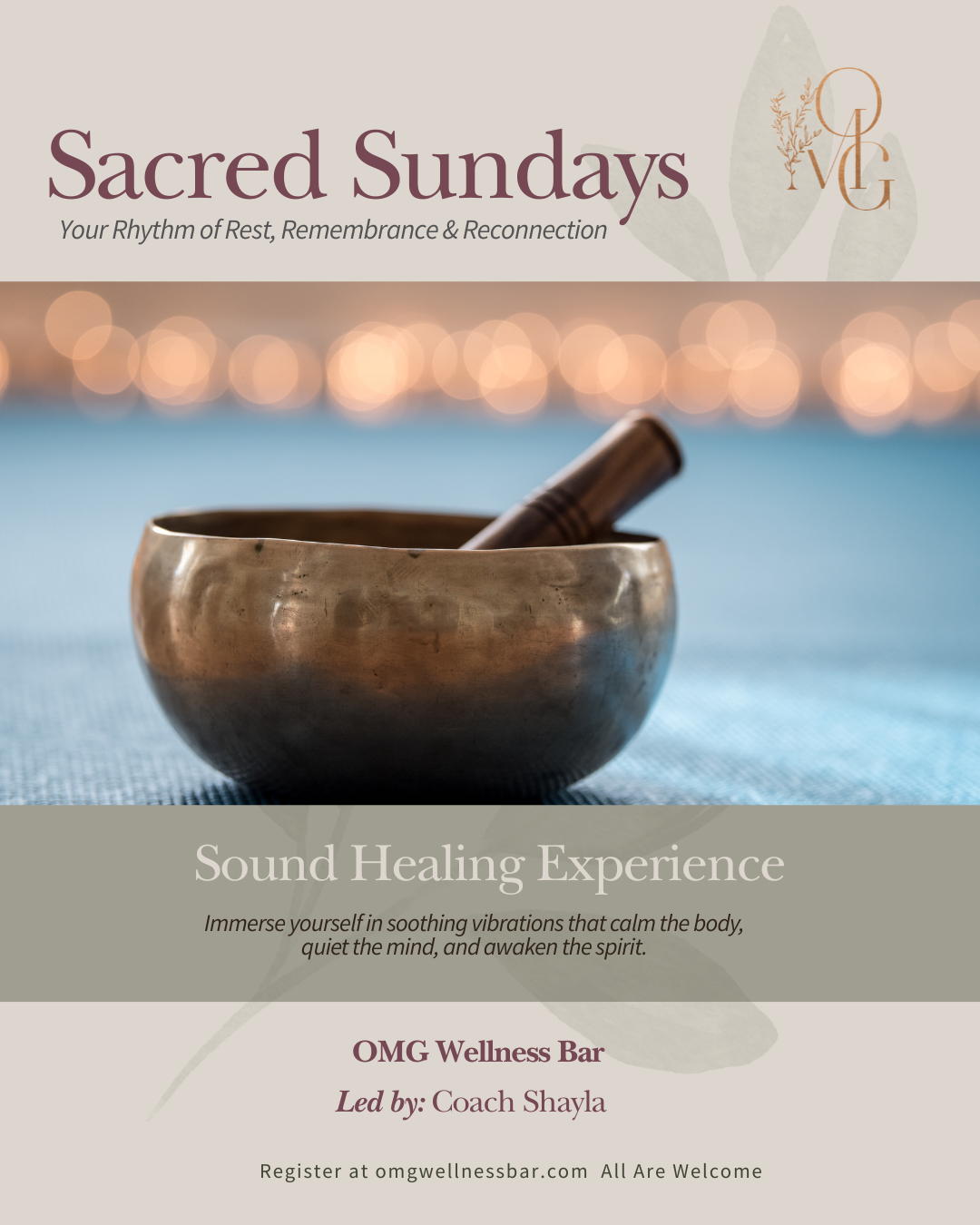 Sacred Sundays | Sound Bath Meditation